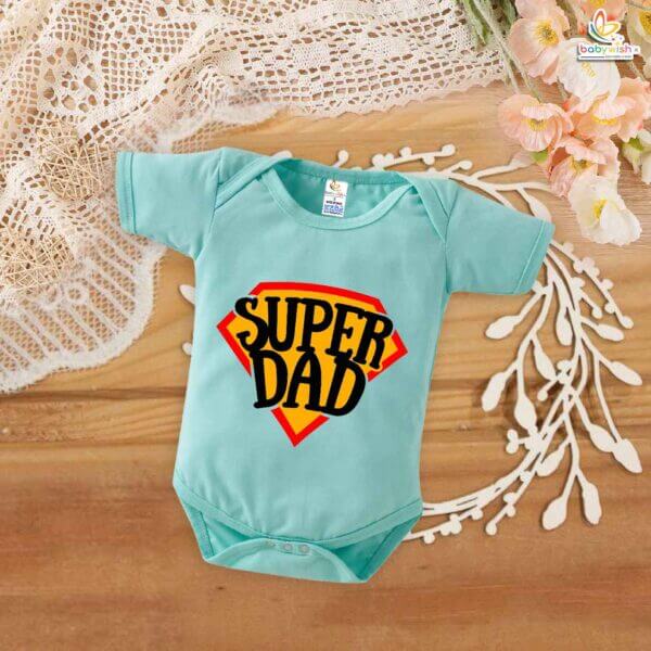 Super Dad Baby Romper – Funny Father's Day Baby Bodysuit | Daddy and Me Outfit, New Dad Gift, Babywish - Image 2