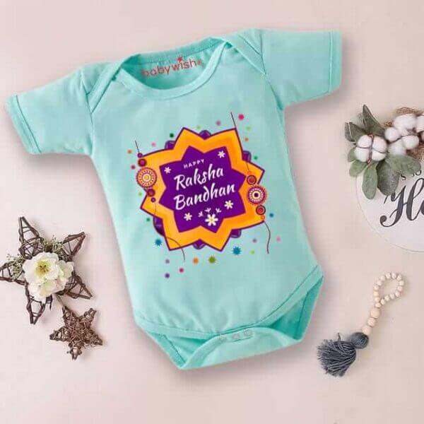 Babywish Rakshabandhan Romper Brother Sister Matching dress Rakshabandhan gift for Rakhi - Image 5