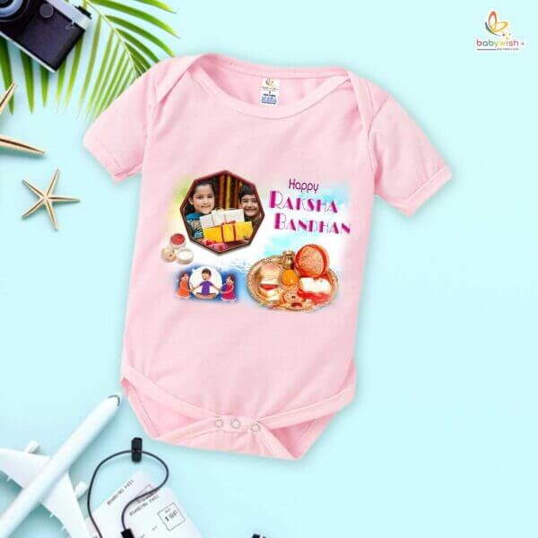 Babywish Rakshabandhan Romper Brother Sister Matching dress Rakshabandhan gift for Rakhi - Image 4