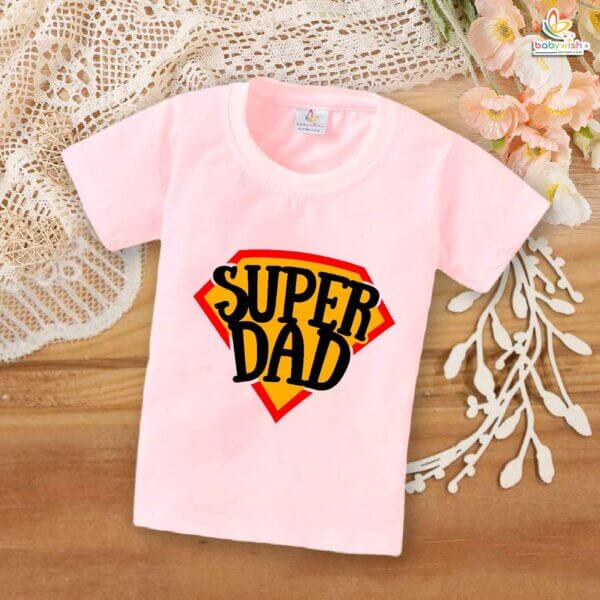 Super Dad – Hero-Themed Father T-shirt for Cool Dads | Perfect Gift for New Dads & Father’s Day | Babywish - Image 3
