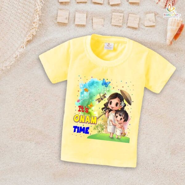 Babywish Onam Festivals Boys and Girls T-Shirt  Onam T-Shirts Half Sleeve - Image 3