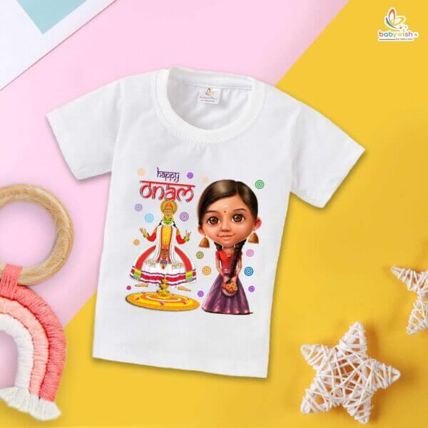 Babywish Onam Festivals Boys and Girls T-Shirt  Onam T-Shirts Half Sleeve - Image 2