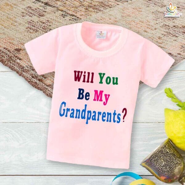 Will You Be My Grandparents? – Heartwarming Grandpa T-shirt | Pregnancy Reveal Gift for Grandparents | Babywish - Image 3