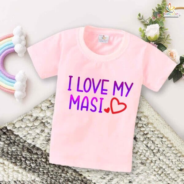 I Love My Masi – Cute Maasi T-shirt for Babies & Toddlers | Perfect Gift for Masi | Babywish - Image 3