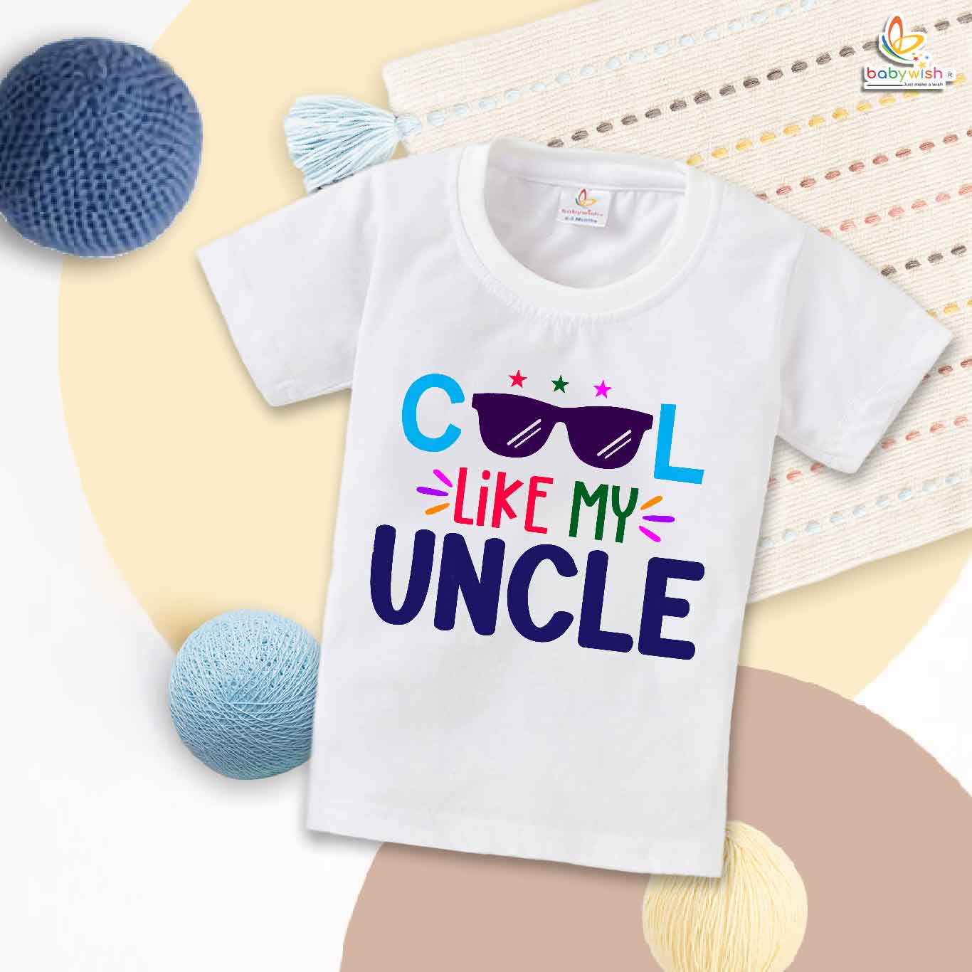 Cool Like My Uncle T-Shirt – Funny Chacha & Chachi Shirt for Men | Cool Uncle Gift, Indian Family Tee, Babywish