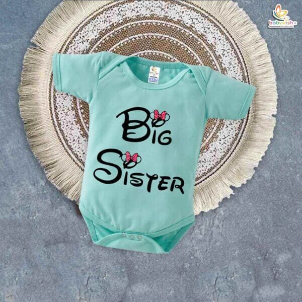 Brother-Sister Matching Rompers | Big Sister Baby Bodysuit | Cute Sibling Outfits for Toddlers & Babies | Brother-Sister Clothes | Babywish - Image 2
