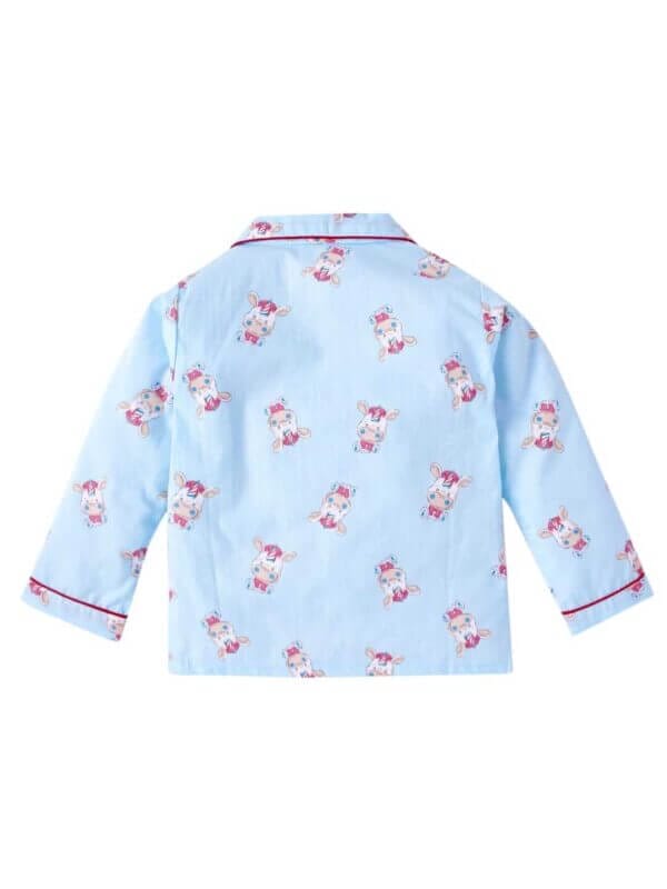 Babywish Kids Sleepsuit for Baby Boy’s and Girl’s Topwear and Pajamas Set Long Sleeve Sleepwear Baby Clothing Sets - Unicorn Print Blue - Image 3