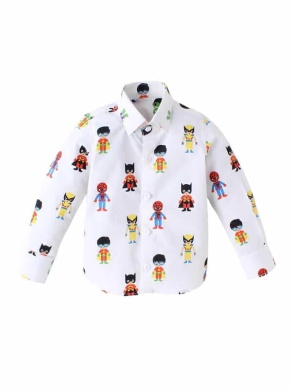 Kids Full Sleeve Shirt for Boy’s and Girl’s Super Hero Printed Theme Toddler Shirt Summer and Winter Top wear Kids Clothes
