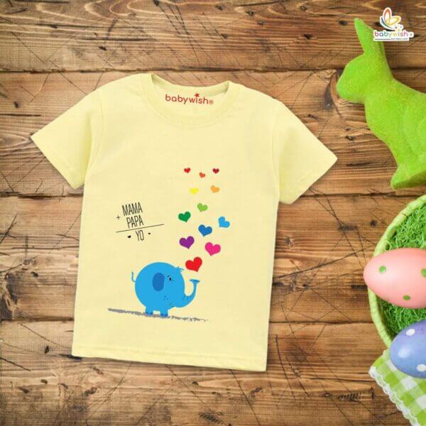Happy Fathers Day T-Shirt for Kids – Unisex Half Sleeve Top for Boys & Girls | Cute Father’s Day Outfit Gift Idea from Kids | Babywish - Image 4