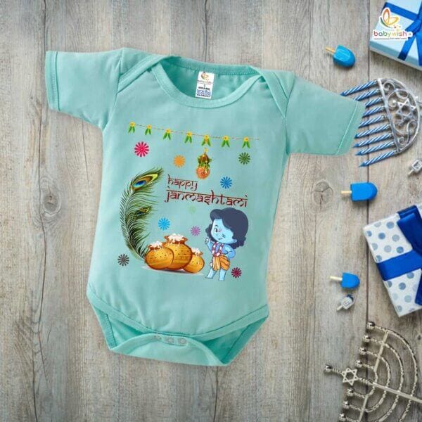 Babywish Dahi Handi Romper Brother Sister Matching dress for DHNDI - Image 5