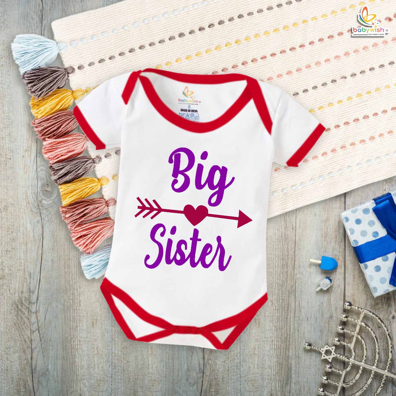 Brother-Sister Matching Rompers | Big Sister Baby Bodysuit | Cute Sibling Outfit Set for Babies & Toddlers | Brother-Sister Clothes | Babywish
