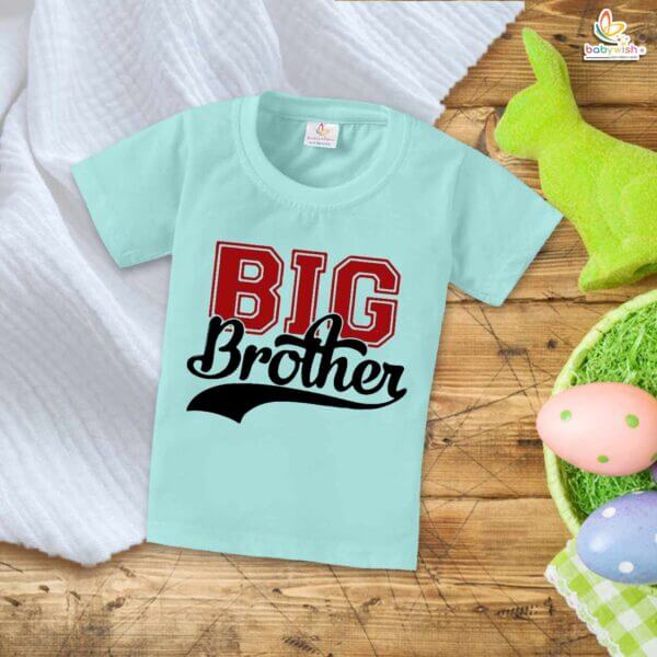 Big Brother T-Shirt – Brother & Sister Matching Family T-Shirt – Cute "Big Brother" Tee for Boys – Baby & Toddler Clothing – Babywish - Image 2