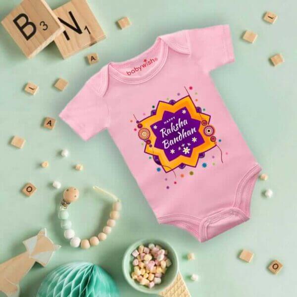 Babywish Rakshabandhan Romper Brother Sister Matching dress Rakshabandhan gift for Rakhi - Image 4