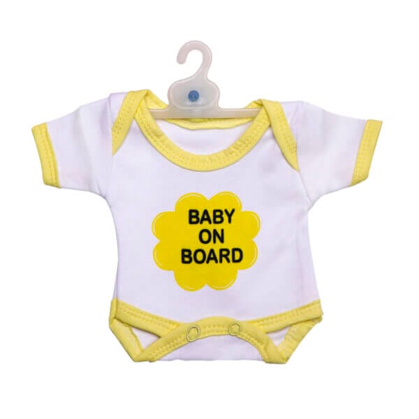Baby on Board Car Decals Cloth Safety Sign Board with Hanger & Vacuum suction cup - Image 4