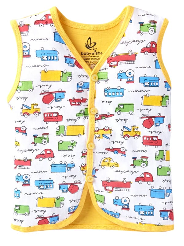 Newborn Baby Jhabla Soft Cotton Sleeveless Vest | Babywish - Image 6