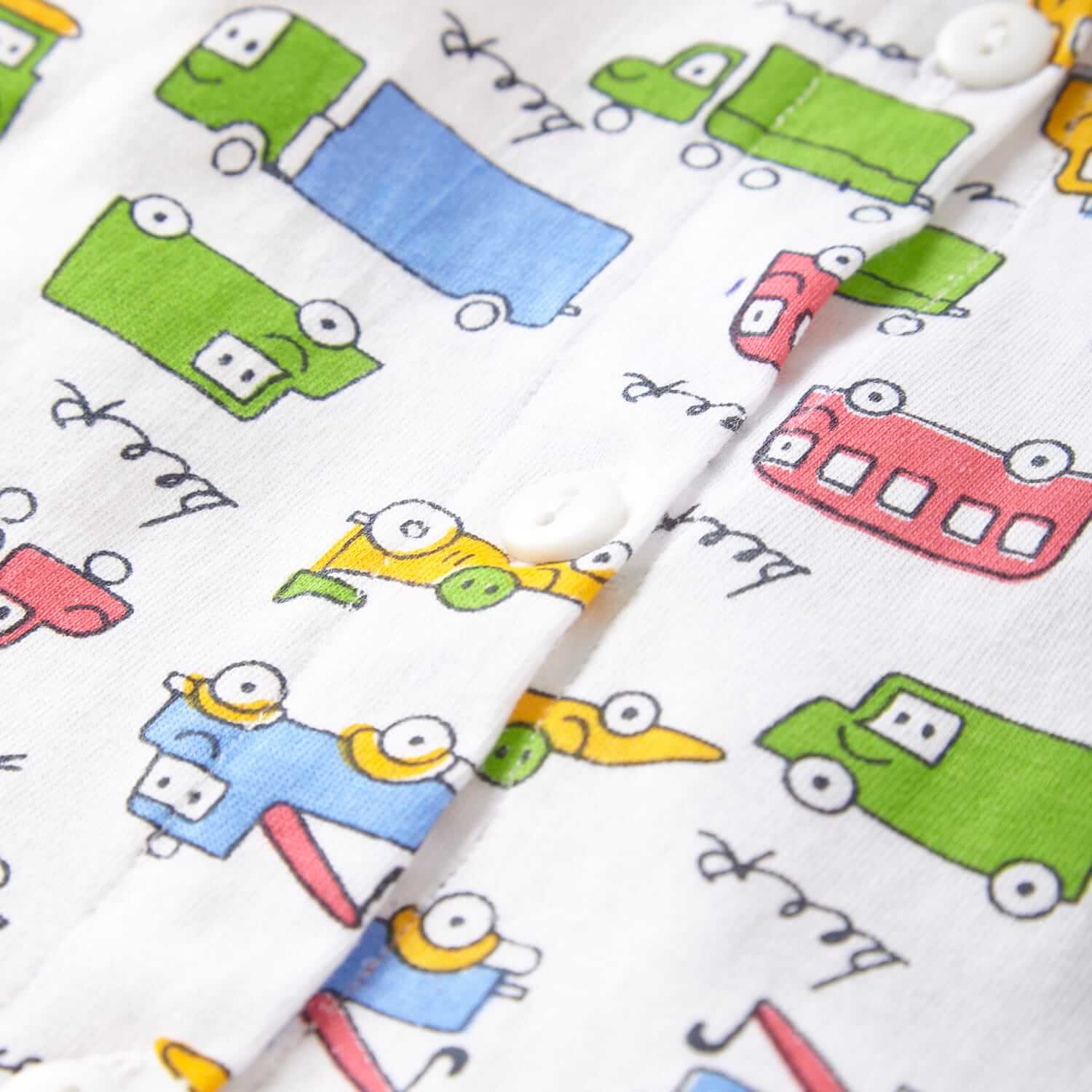 Kids Sleepsuit for Baby Boys and Girls Long Sleeve Topwear and Pajamas Set Baby Clothing Sleepwear Set Car Theme Perfect for Newborns and Toddlers - Image 5