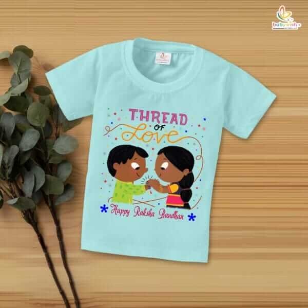 Babywish Rakshabandhan T-Shirt Brother Sister Matching dress Rakshabandhan gift for Rakhi Tee - Image 4