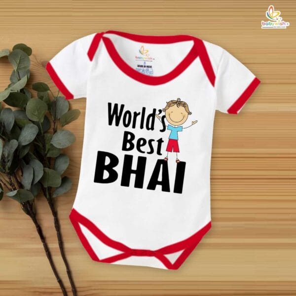 Babywish Rakshabandhan Romper Brother Sister Matching dress Rakshabandhan gift for Rakhi - Image 2