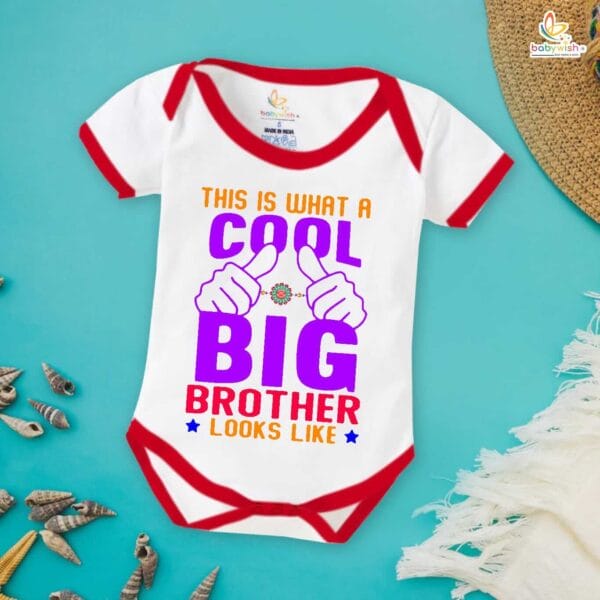 Babywish Rakshabandhan Romper Brother Sister Matching dress Rakshabandhan gift for Rakhi - Image 2