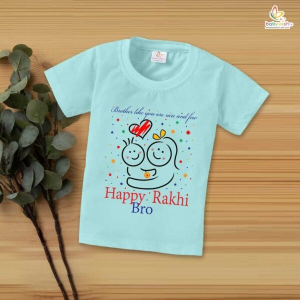 Babywish Rakshabandhan T-Shirt Brother Sister Matching dress Rakshabandhan gift for Rakhi Tee - Image 4