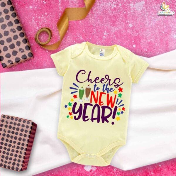Babywish New Year Romper Clothes My First New Year Bodysuits Cheers to the New Year Celebrations - Image 3