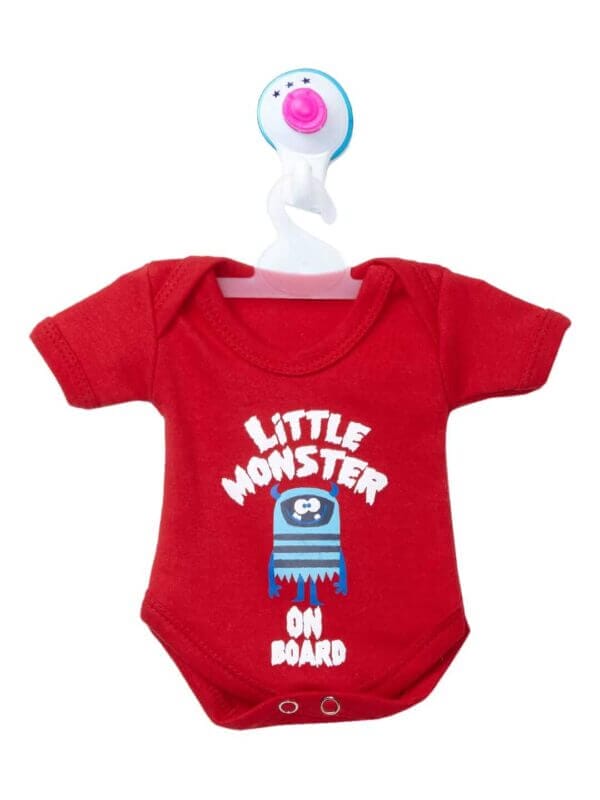 Baby on Board Car Decals Cloth Safety Sign Board with Hanger & Vacuum suction cup - Image 2