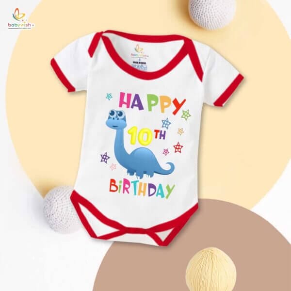 Ten month unisex baby romper half sleeve round neck onesie - Image 5