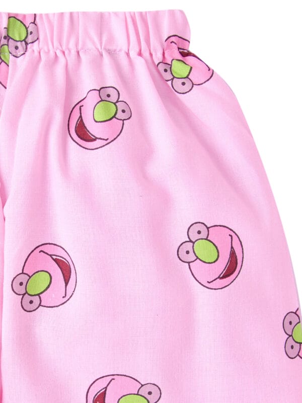 Kids Pink Sleepsuit for Boys and Girls Topwear and Pajamas Set - Image 6