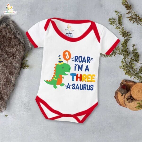 Three month unisex baby romper half sleeve round neck onesie - Image 5