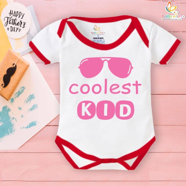 Coolest Kid Fathers Day Baby Romper | Gift for Dad | Babywish - Image 5