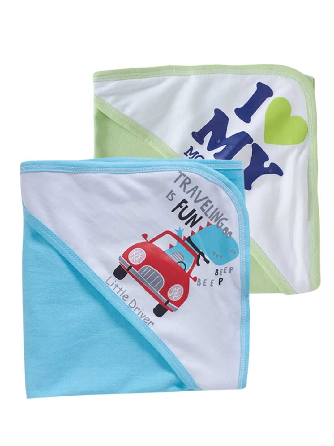 Baby Hooded Towels for Newborn – Combo Multicolor Bath Towels for Boys & Girls, Soft Absorbent Infant and Kids Hooded Towels, Cozy Baby Bath Wraps