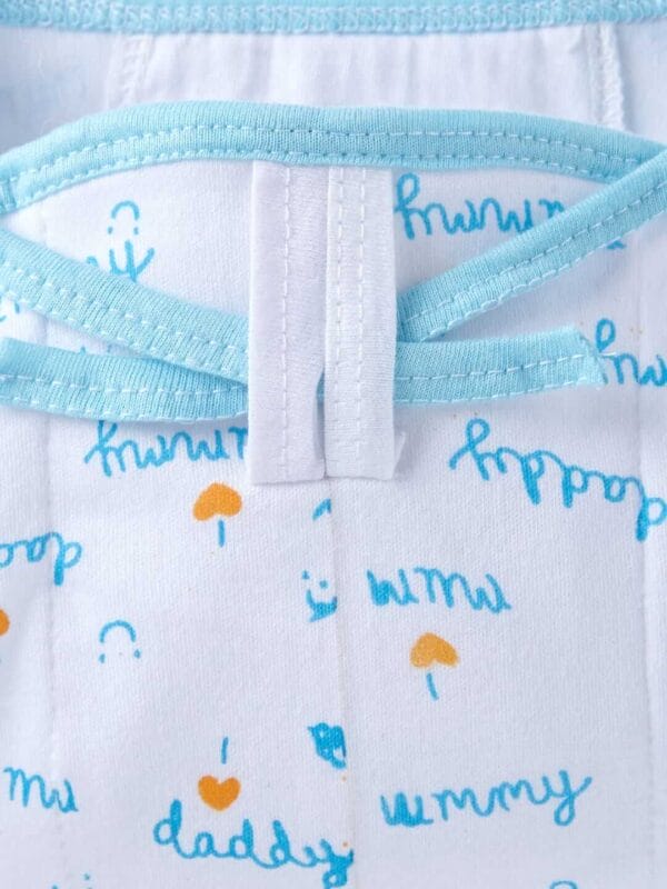 Baby Cloth Diapers Triple Layer Cotton Cloth Love Mom Dad Printed Nappies Washable Reusable Langot - Image 4