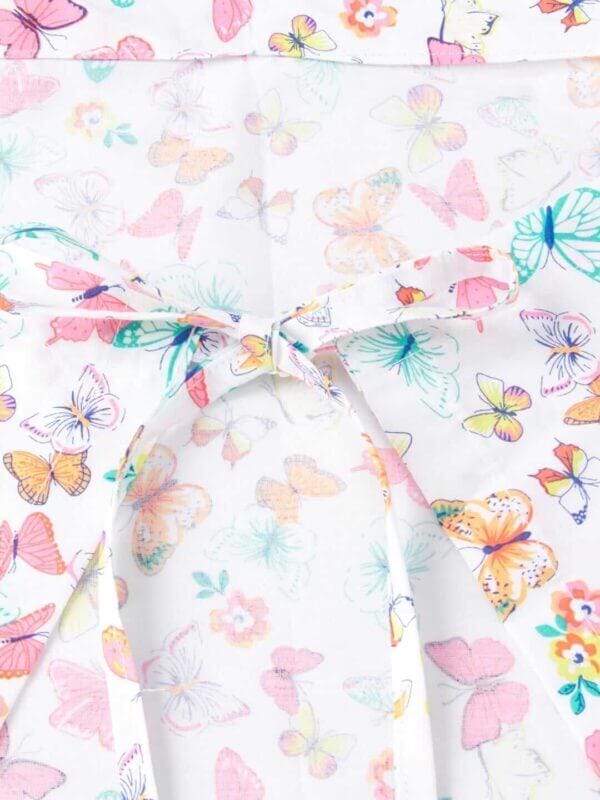 Nursing covers for Mother Breathable feeding cover for Breastfeeding 360° Coverage Protection Cover - White Butterfly Garden - Image 5
