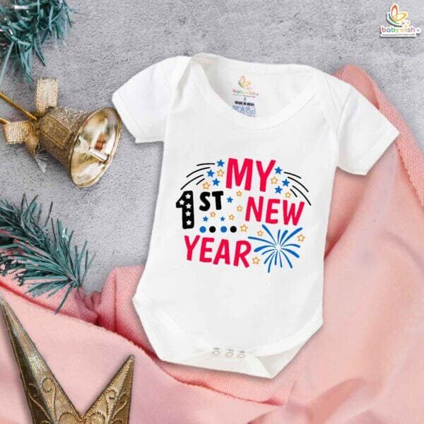 Babywish New Year Romper Clothes My First New Year Bodysuits My First New Year Design Printed - Image 5