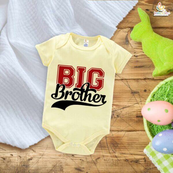 Big Brother Romper – Brother & Sister Matching Bodysuits – Cute Newborn Baby Clothes for Big Brother and Little Sister – Soft Cotton Baby Outfit – Babywish - Image 3
