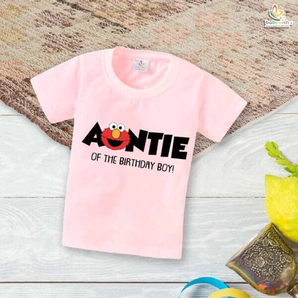 Auntie of the Birthday Boy T-Shirt – Cute Birthday Shirt for Aunt | Matching Family Birthday Party Outfit for Women by Babywish - Image 3