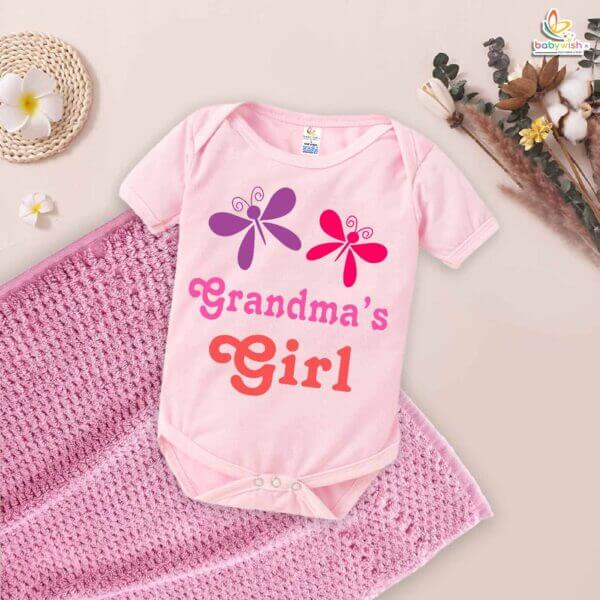 Grandma's Girl – Adorable Grandmother Romper & Bodysuit for Babies | Perfect Gift for Newborns | Babywish - Image 4