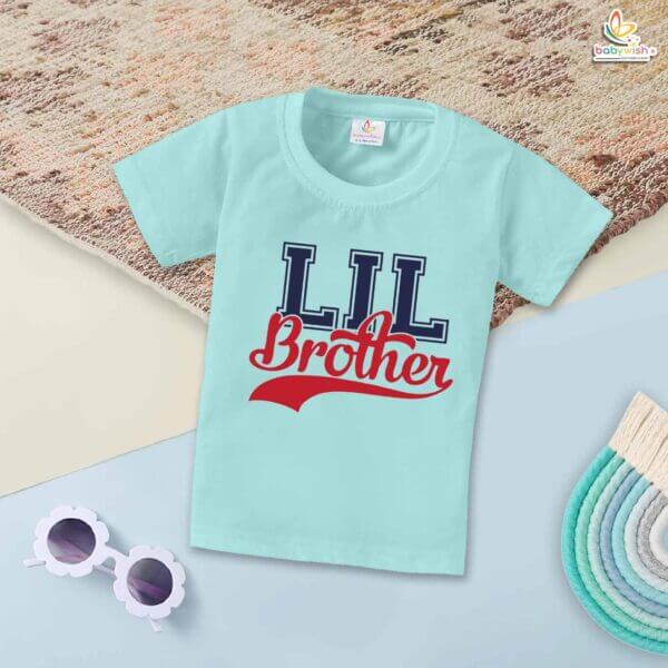 Lil Brother T-Shirt – Brother & Sister Matching Family T-Shirt – Cute "Lil Brother" Tee for Boys – Baby & Toddler Clothing – Babywish - Image 2