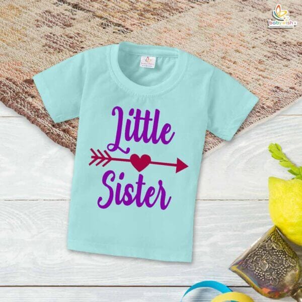 Lil Sister T-Shirt – Brother & Sister Matching Family T-Shirt – Cute "Lil Sister" Tee for Girls – Baby & Toddler Clothing – Babywish - Image 2