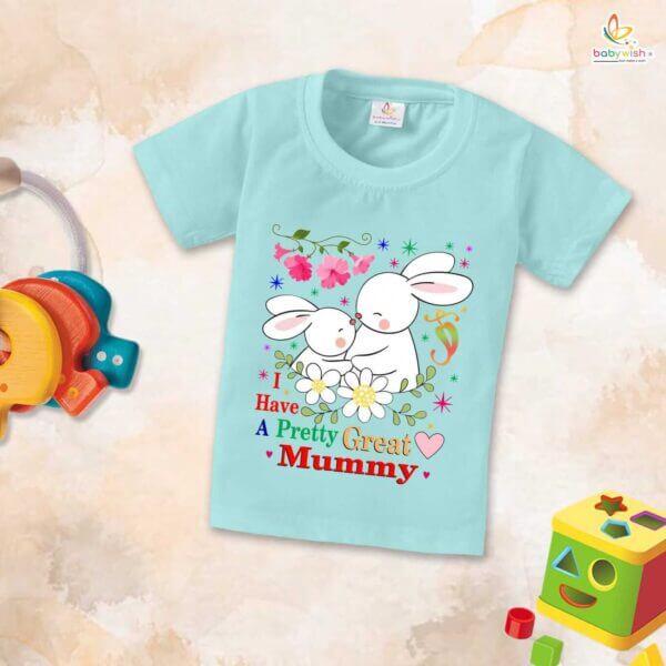 Mother's Day Special T-Shirt for Boy’s and Girl’s Half Sleeve Topwear for Unisex Kids - Image 3