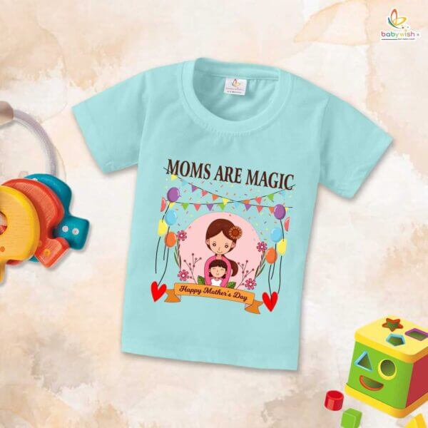 Mother's Day Special T-Shirt for Boy’s and Girl’s Half Sleeve Topwear for Unisex Kids - Image 3