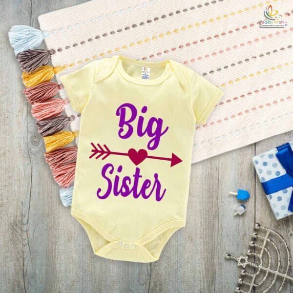 Brother-Sister Matching Rompers | Big Sister Baby Bodysuit | Cute Sibling Outfit Set for Babies & Toddlers | Brother-Sister Clothes | Babywish - Image 3