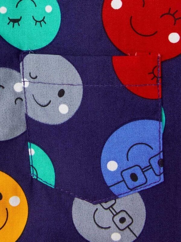 Kids Sleepsuit for Baby Boy’s and Girl’s Topwear and Pajamas Set Long Sleeve Sleepwear Baby Clothing Sets - Purple Color Smiley - Image 4