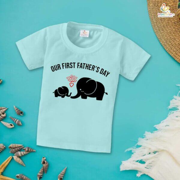 Father's Day Special T-Shirt for Boy’s and Girl’s Half Sleeve Topwear for Unisex Kids - Image 3