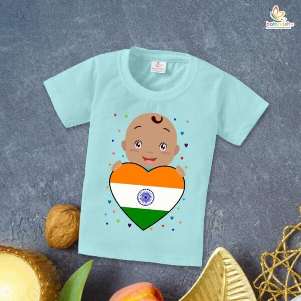 Babywish Independence Day T-Shirt for Boys and Girls 15th August T-Shirts HAPPY INDEPENDENCE DAY - Image 4