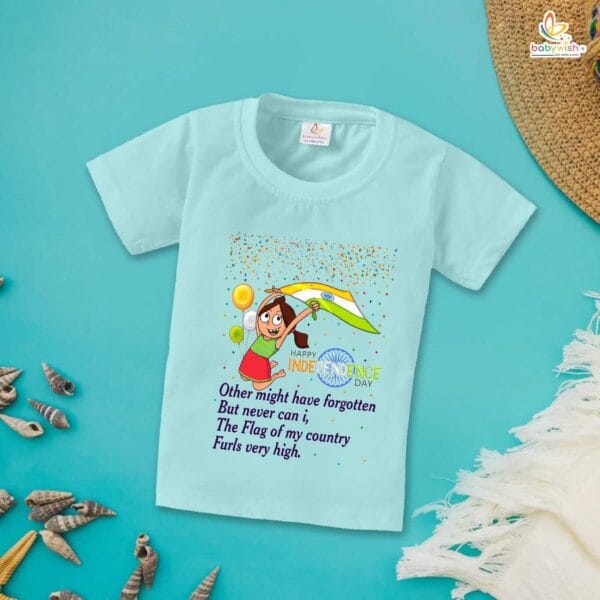 Babywish Independence Day T-Shirt for Boys and Girls 15th August T-Shirts HAPPY INDEPENDENCE DAY - Image 3