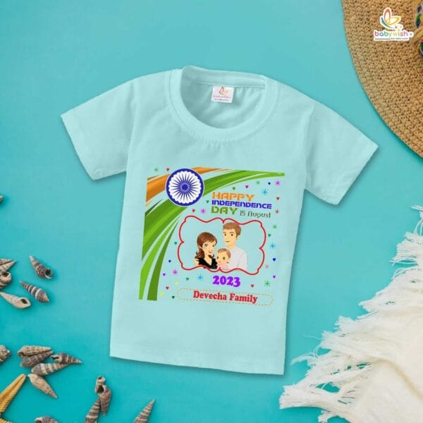 Babywish Independence Day T-Shirt for Boys and Girls 15th August T-Shirts HAPPY INDEPENDENCE DAY - Image 4