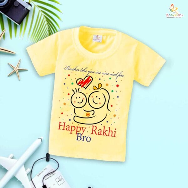 Babywish Rakshabandhan T-Shirt Brother Sister Matching dress Rakshabandhan gift for Rakhi Tee - Image 2