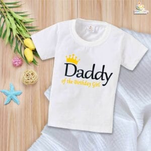 Daddy of the Birthday Girl T-Shirt – Cute Birthday Shirt for Dad | Matching Family Birthday Party Outfit for Girl’s Celebration by Babywish