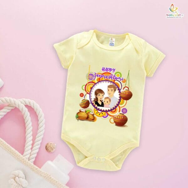 Babywish Dahi Handi Romper Brother Sister Matching dress for DHNDI - Image 3